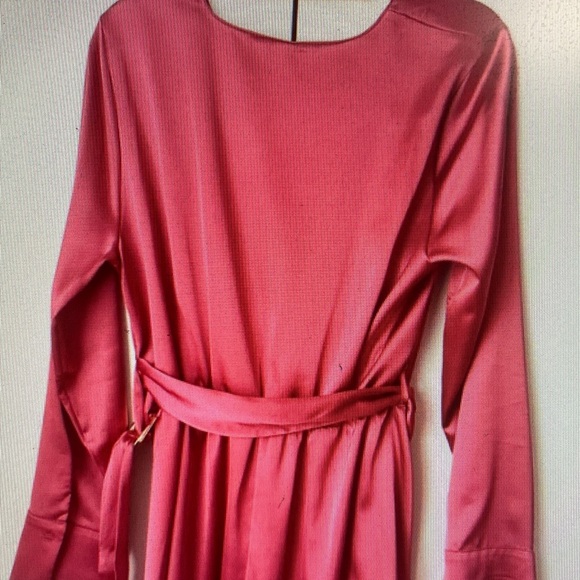 F&F Vibrant Pink Wrap Dress - Picture 3 of 3